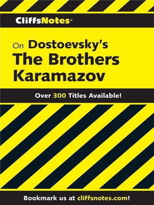 cover image of CliffsNotes on Dostoevsky's the Brothers Karamazov, Revised Edition